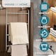 image 5 of House of Home Over-Door Towel Rack 4-Tier Bathroom Silver Storage Hanger Rail Bath Hand Towels
