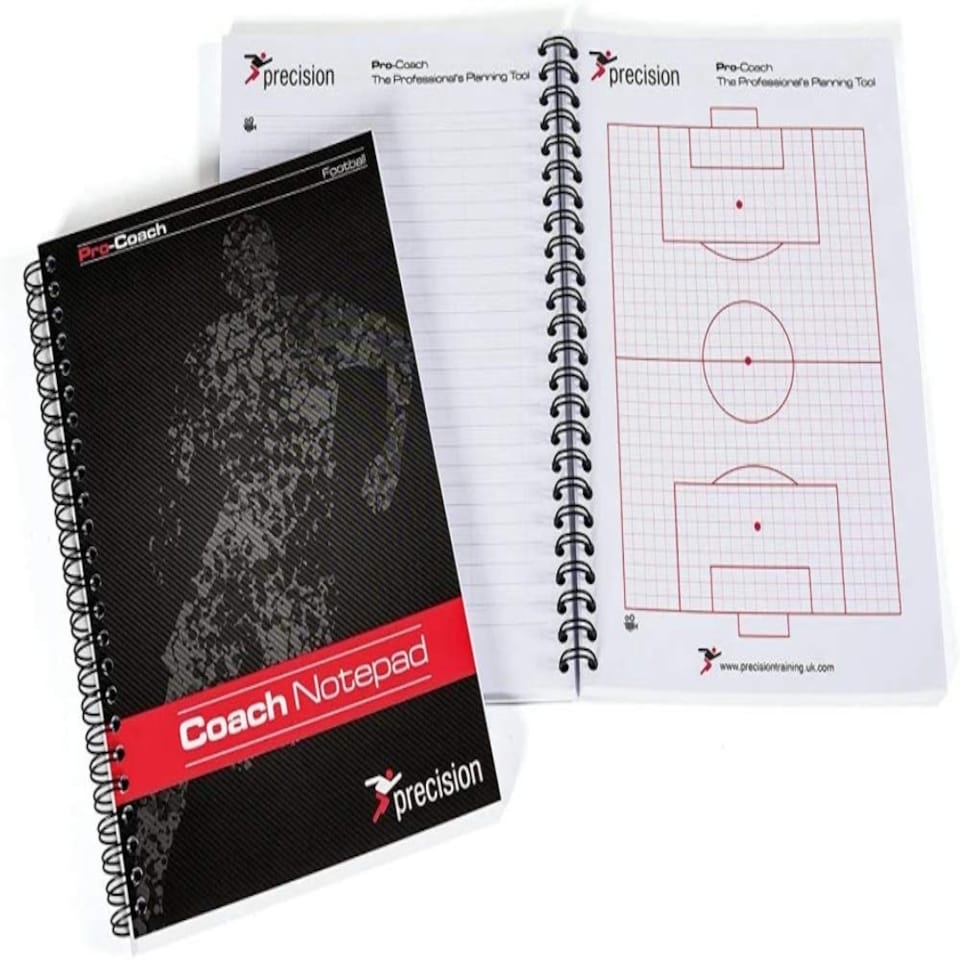 Precision A5 Football Pro-Coach Notepad (Pack 6) - - - Football - Soccer - TRA613