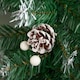 image 4 of Premier 270cm (9ft) Christmas Garland Decoration Snow Tips White Berries & Cones