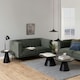 image 2 of Soli Round Ceramic Coffee Table in Black 65.7x40cm