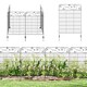 image 1 of Outsunny Decorative Garden Fencing 4PCs 43in x 11.5ft Metal Border Edging