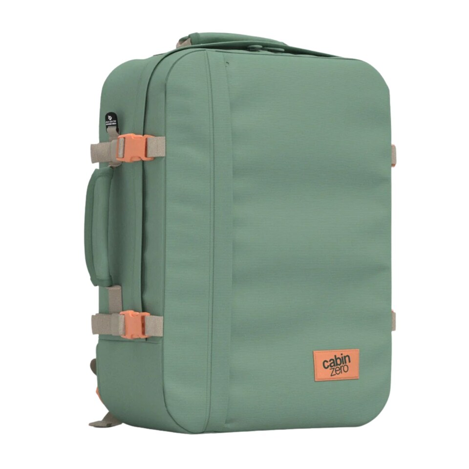 image 1 of CABINZERO Classic Cabin Backpack 44L, Lightweight Bag for Long Trips | Green | Sage Forest