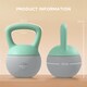 image 7 of (8KG, Grey and Green) SPORTNOW Kettlebell with Non-Slip Handle