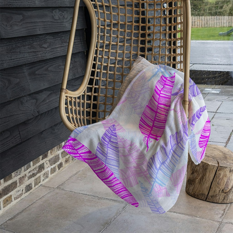 image 1 of Purple Feathers (Blanket)
