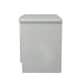 image 3 of Windsor Compact 2 Door Cupboard in Grey Gloss / Dusk Grey (Ready Assembled) | Grey | Grey Gloss / Dusk Grey