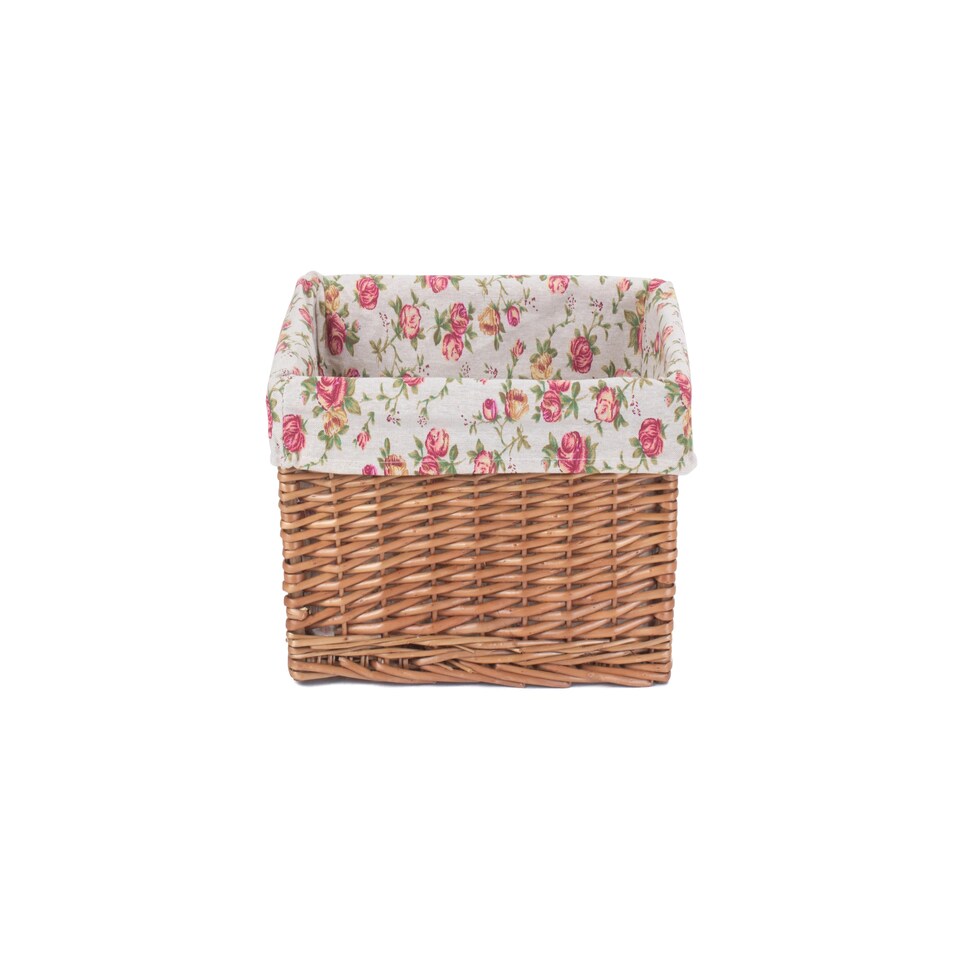 image 1 of Extra Large Double Steamed Garden Rose Willow Storage Baskets | Multi | Garden Rose