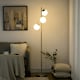 image 2 of HOMCOM Modern Tree Floor Lamp with 3 Light, for Living Room Bedroom, Silver