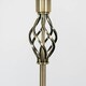 image 1 of ValueLights Memphis Antique Brass Barley Twist Floor Lamp with Mustard Tapered Light Shade - with LED GLS Bulb in Warm White