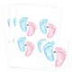 image 1 of He or She Gender Reveal Square Stickers 95mm - Sheet of 4