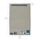 image 4 of JVL Silva Fabric Foldable Laundry Hamper with Lid and Handles, Grey Grey