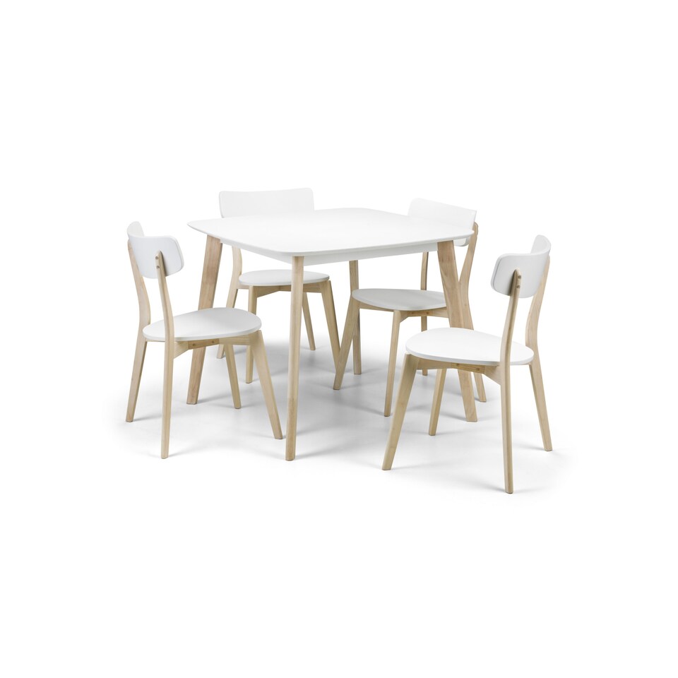image 1 of Casa Square Dining Table White/Oak