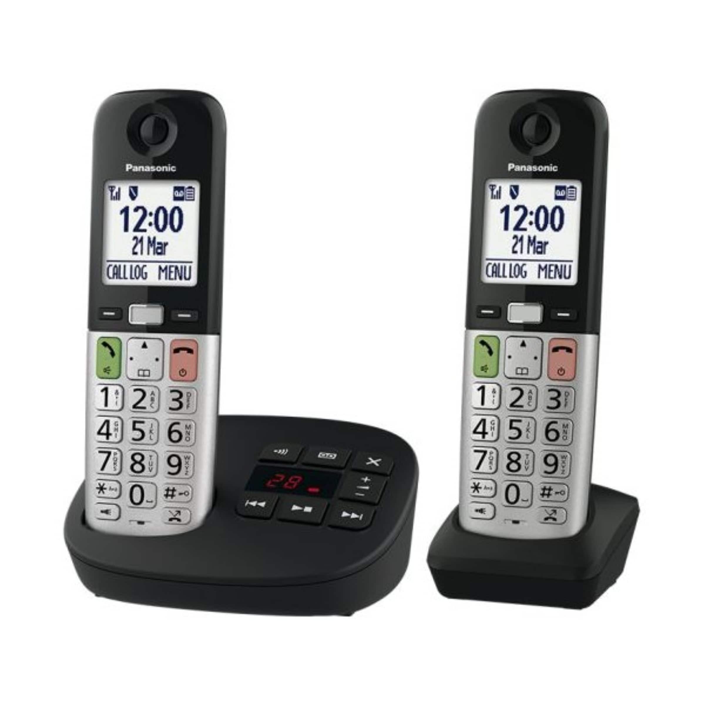 Panasonic KX TGU432EB Digital Cordless Phone with Answering System