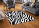 image 2 of Print Of Zebra Stripes Designer Rug | Multi