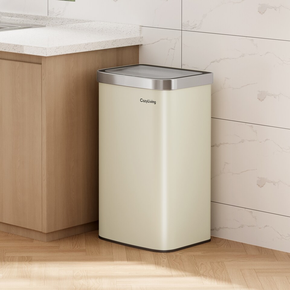 image 1 of 60L Automatic Sensor Bin Hands Free Motion Sensor Waste Bin for Modern Kitchen and Home