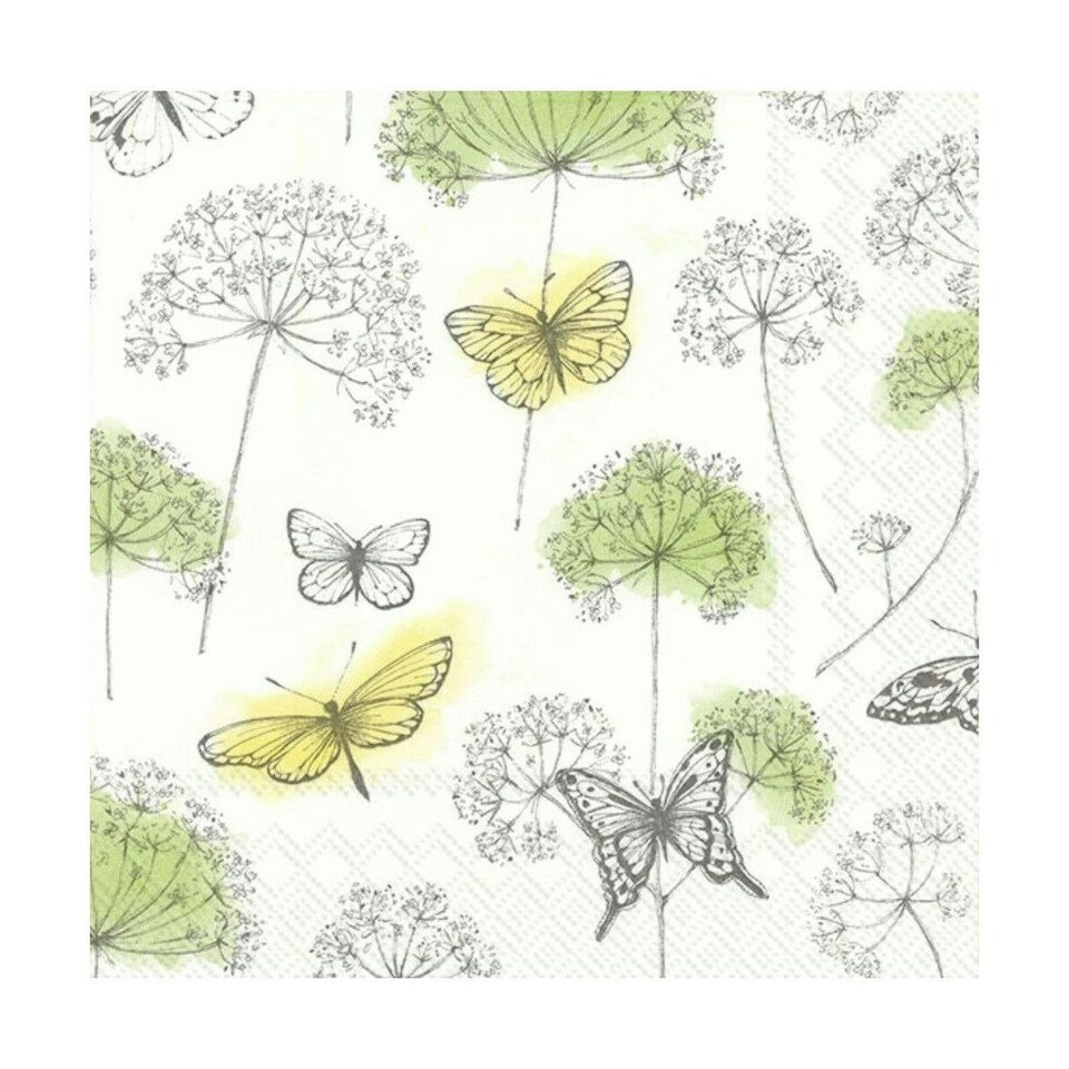 IHR Lunch Napkins Gloria Yellow 33cm 3ply 20 Pack