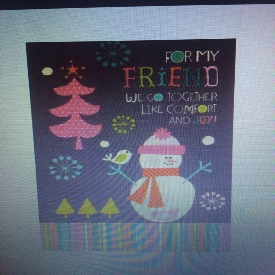 image 1 of For My Friend at Christmas, Christmas Greetings Card