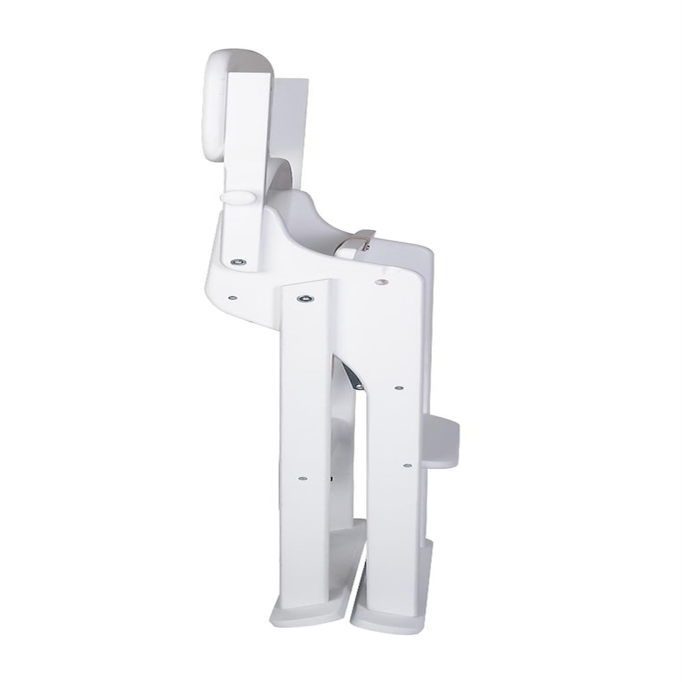 image 1 of Safetots Deluxe Putaway Folding Wooden High Chair, White, Highchair for Baby and Toddler, Pre-Assembled