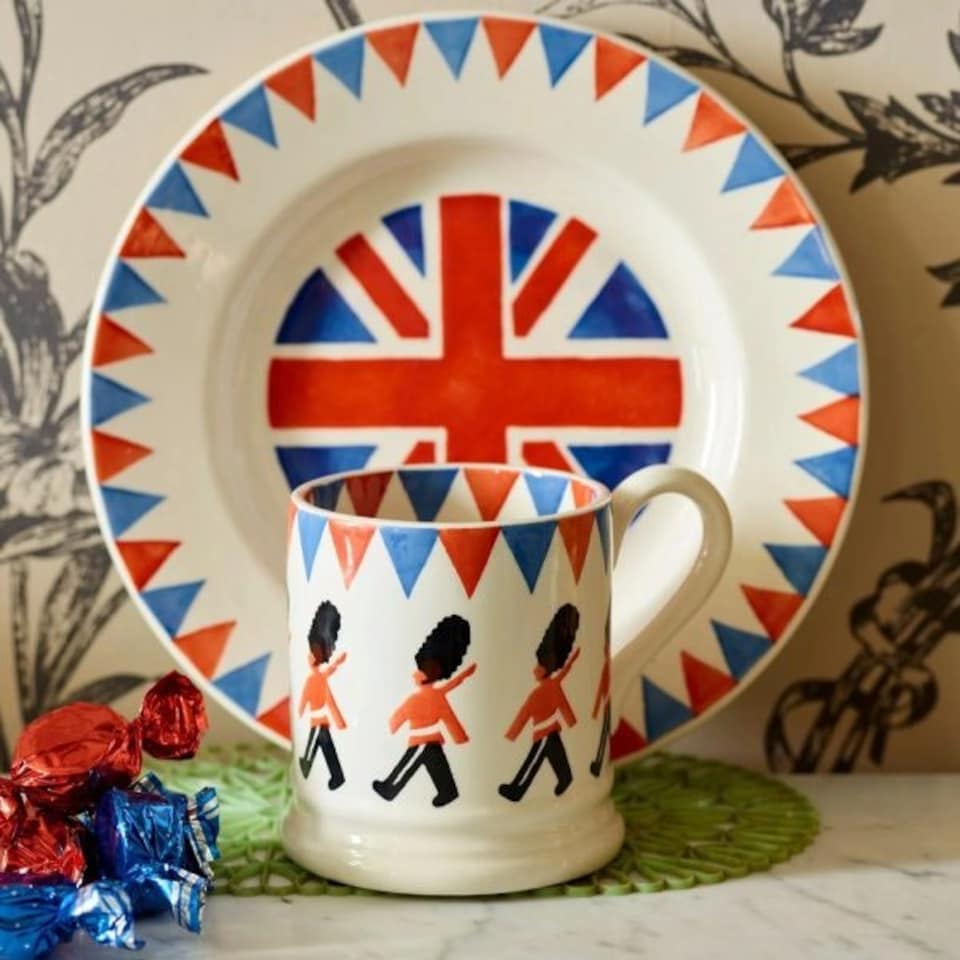 image 1 of Mug: 1 x 300ml Emma Bridgewater Trooping the Colour Mug, Ceramic White