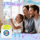 image 3 of Kids Karaoke Machine Carry Case Play Set - Portable Singing System with 2 Microphones, LED Lights, Recording Function, Built-In MP3 Jack & Speaker, Educational Music Toy for Children Ages 3 plus