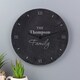 image 2 of Personalised Family Slate Clock