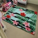 image 4 of Red & Pink Tropical Plants (Rug) Pink | Medium: 80x150cm