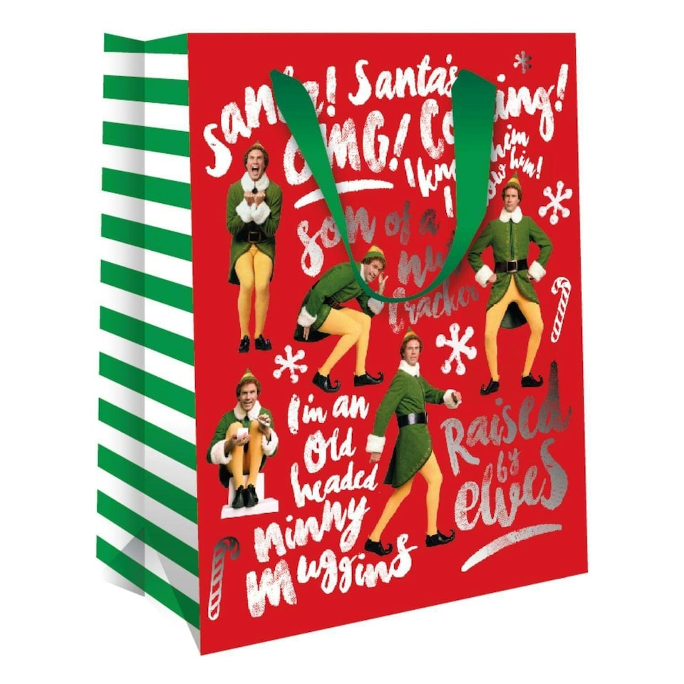 image 1 of Elf Christmas Medium Gift Bag
