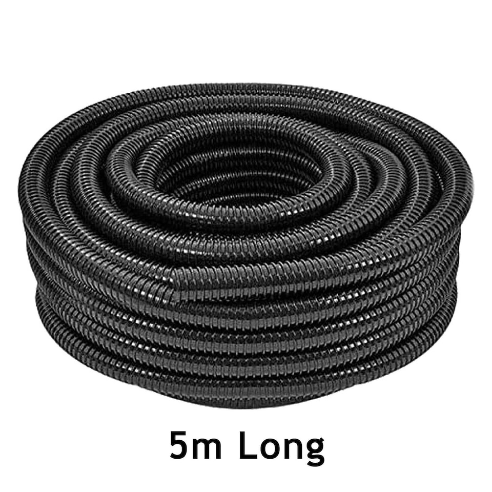image 1 of SPARES2GO Universal Vacuum Cleaner Hose Corrugated Flexible Tube Pipe (Cut to Size, 5m Length x 32mm Diameter)