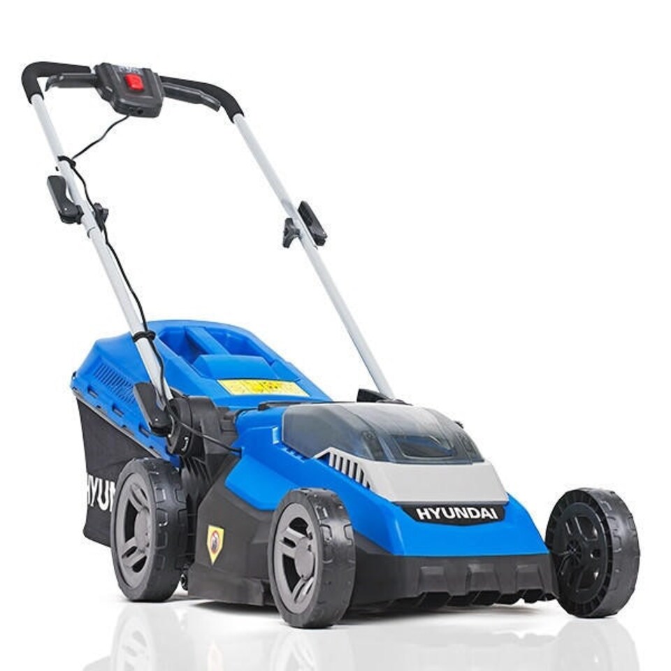 image 1 of Hyundai 38cm Cordless 40v Lithium-Ion Battery Roller Lawnmower with Battery and Charger | HYM40LI380P