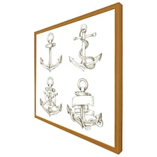 Drawn anchors (Picture Frame) Brown | Oak | M