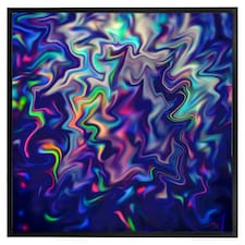 Psychedelic marble (Picture Frame) Black | XL