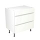 image 1 of 3 Drawer Base Unit 800mm w/ J-Pull Cabinet Door - Ultra Matt White White | Ultra Matt White