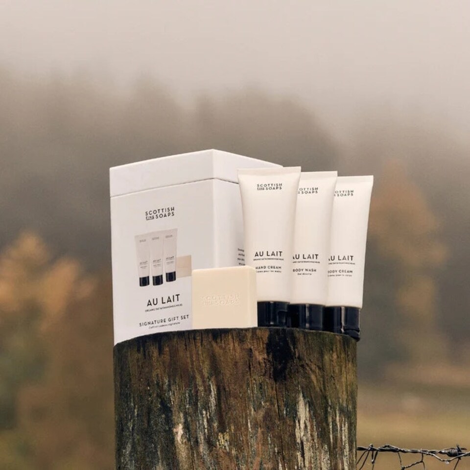 image 1 of Scottish Fine Soaps Au Lait Signature Gift Set