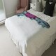image 4 of Purple & Blue Flowers (Blanket)