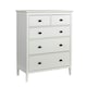 image 1 of Chest Of Drawers White Clothing Organiser MDF Flat Pack Compact Design White | 5 Drawers