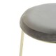 image 5 of Interiors by Premier Manhattan Grey Velvet Tall Bar Stool