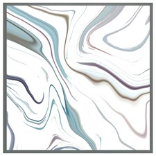 Blue rippled marble (Picture Frame) Grey | XS
