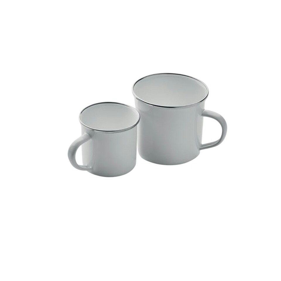 image 1 of MidOcean Plateado S Enamel Sublimation 200ml Mug - White - One Size