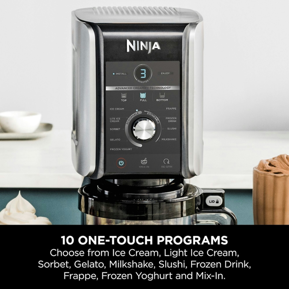 image 1 of Ninja CREAMi Deluxe 10-in-1 Ice Cream and Frozen Drink Maker NC501UK