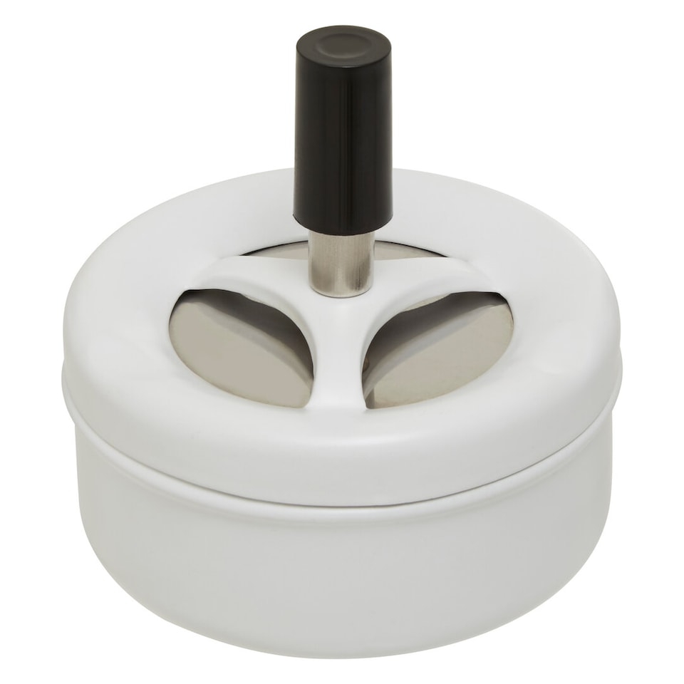 image 1 of White Spinning Ashtray