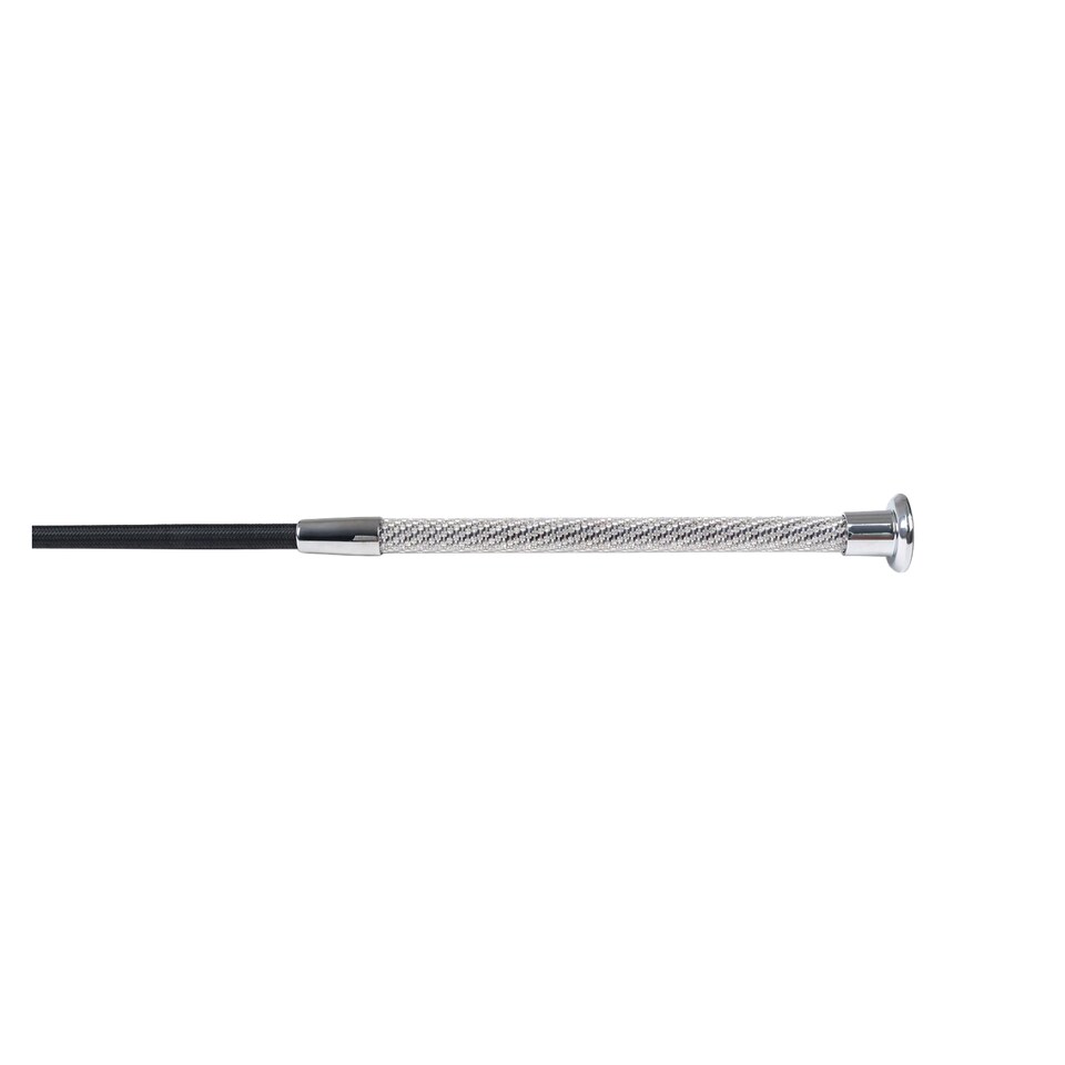 image 1 of Dublin Crystal Leather Horse Dressage Whip | Black | Black | 110cm | 1