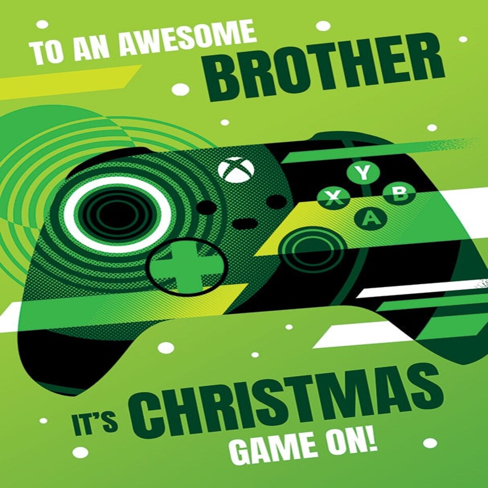 XBOX Brother Christmas Card Tesco Groceries