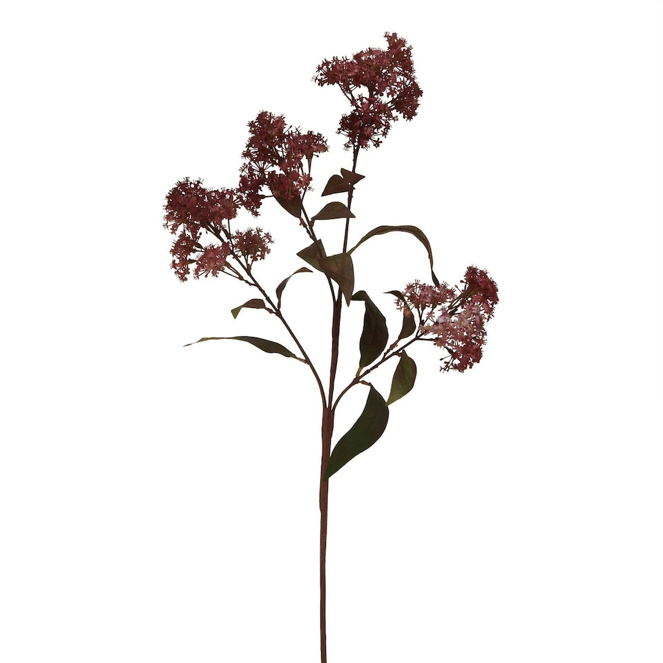 image 1 of Hill Interiors Smokebush Artificial Flower - Burgundy - One Size