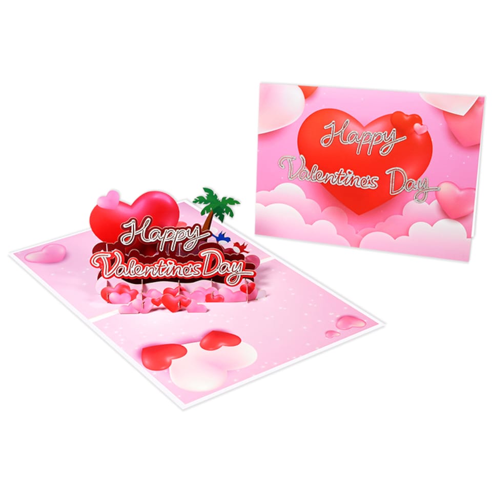 image 1 of Love Island 3D Pop Up Valentine’s Day Card
