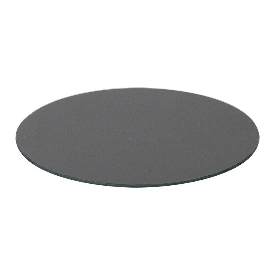 image 1 of Harbour Housewares Round Glass Kitchen Chopping Board - 30cm - Black | Black | Black
