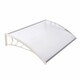 image 1 of Living and Home Window Door Awning Canopy with Brackets 120cm - White