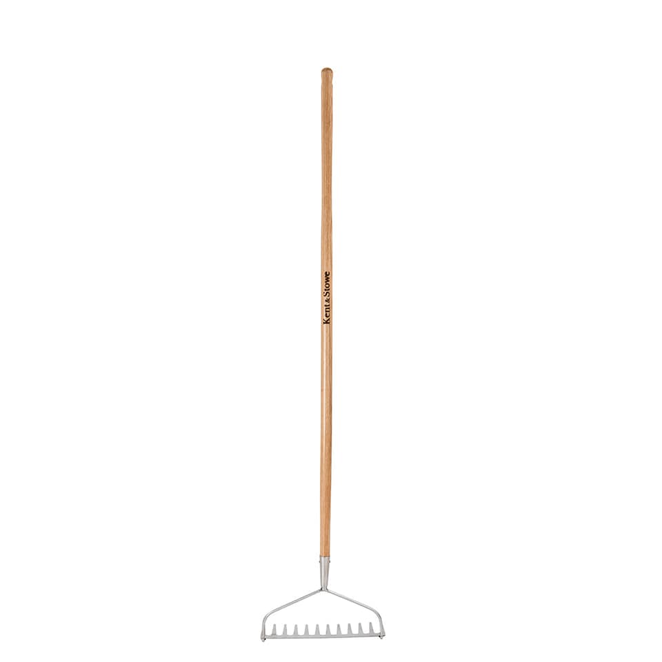 image 1 of Kent & Stowe Garden Life Lightweight Soil Rake, 12-Tine Stainless Steel Head, 130 cm Ash Handle | Multi | 130cm / 51in