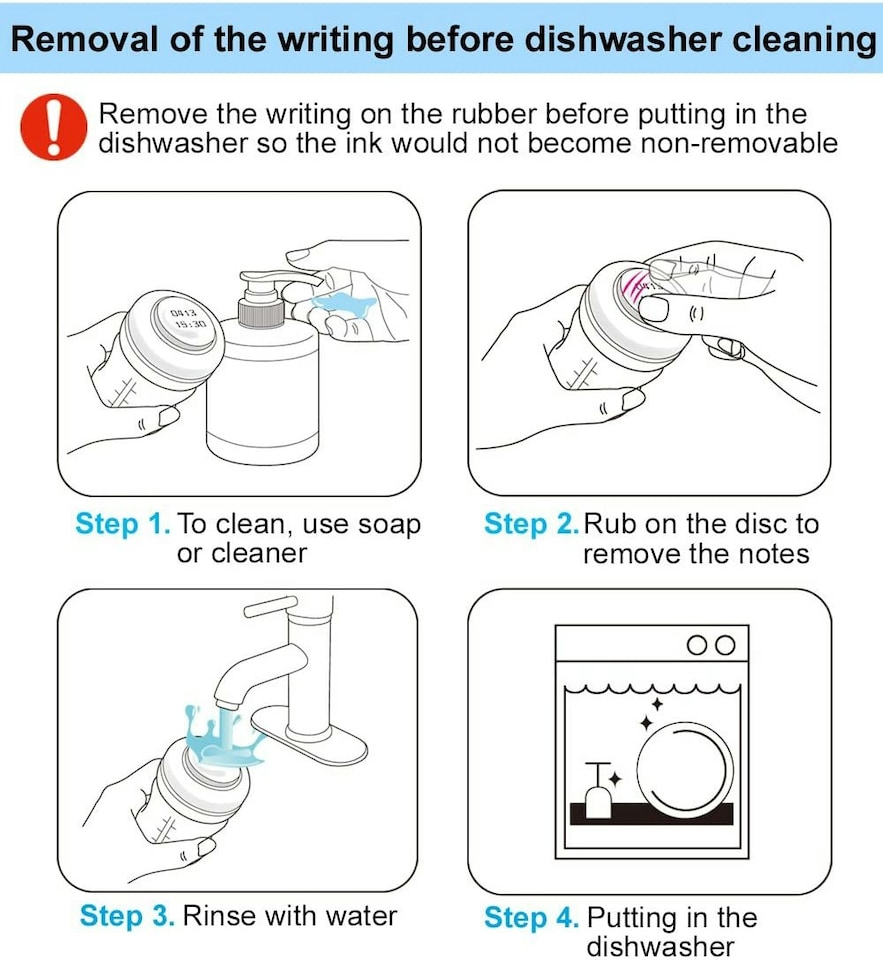 image 1 of Wide-Mouth Milk Storage Collection Bottle with SureSeal Sealing Disk; 6pc