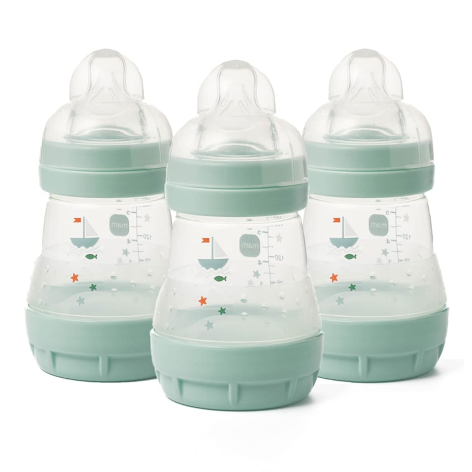 image 1 of MAM Easy Start Anti-Colic Bottle Blue 160ml 3Pk