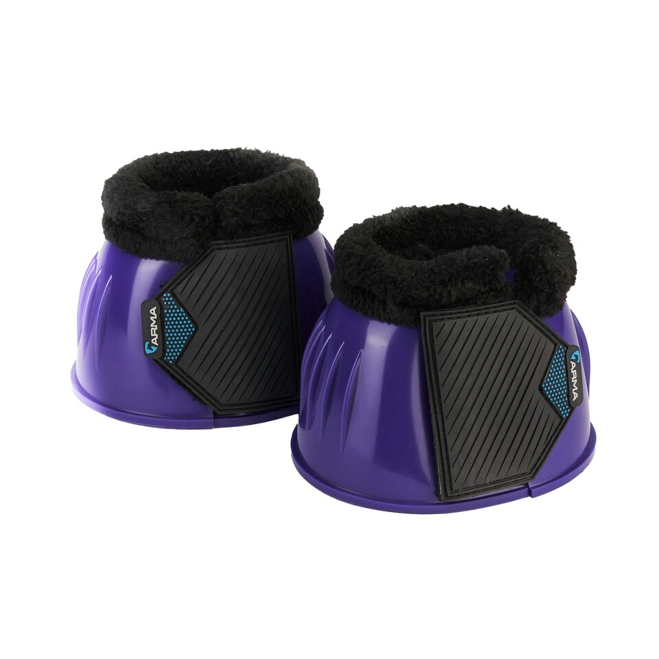 ARMA Comfort Gloss Horse Overreach Boots - Purple - Full