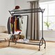 image 3 of House of Home Clothing Rail Heavy Duty Hanging Clothes Shoe Hat Rack Shelves With Wheels 5ft x 5ft | Black
